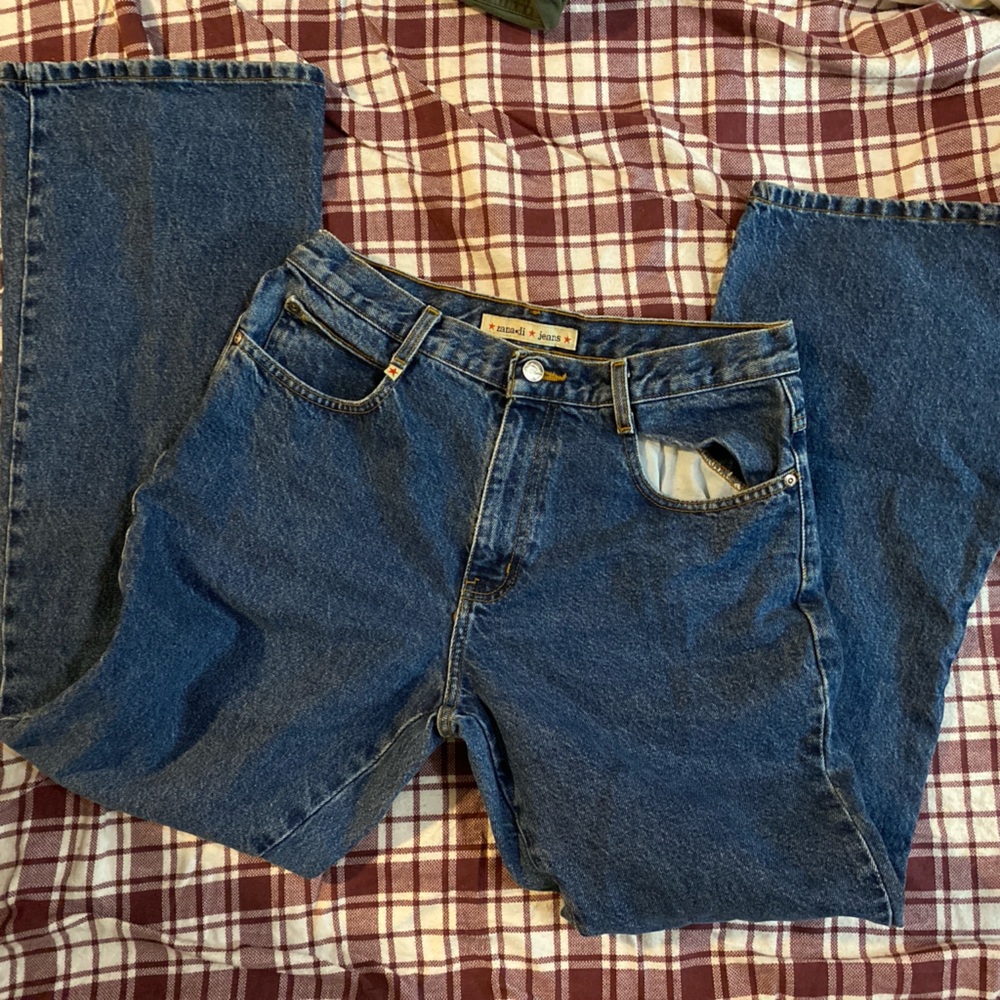 Women’s Blue Zana Di Denim Jeans 90s 2000s zanadi VTG pants basics